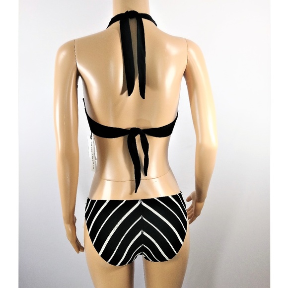 Robin Piccone Black & White 2 Pc swimsuit - Picture 3 of 5
